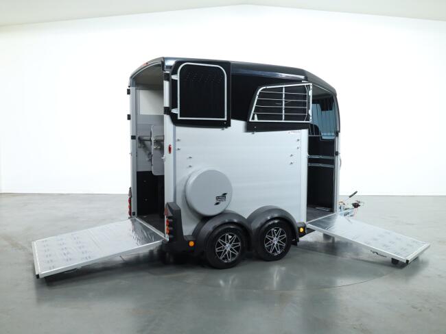 2025 Ifor Williams HBX506 2 paards trailer - Voorlosser RH (zwart) VT775 | Aanhangwagen | Paardentrailer