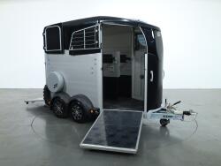 2025 Ifor Williams HBX506 2 paards trailer - Voorlosser RH (zwart) VT775 | Aanhangwagen | Paardentrailer